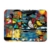 Een Abstracte dag Magneet (Horizontaal)