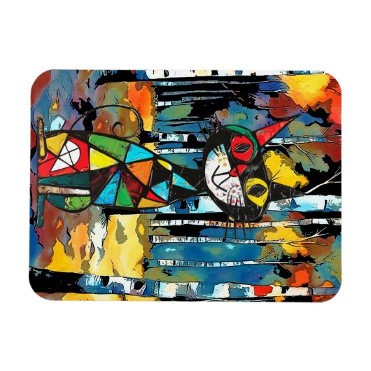 Een Abstracte dag Magneet (Horizontaal)