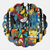 Een Abstracte dag Ornament Kaart (Achterkant)