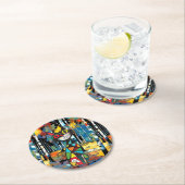 Een Abstracte dag Ronde Kartonnen Onderzetter (Insitu)