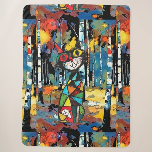 Een Abstracte dag Sherpa Deken (Voorkant)