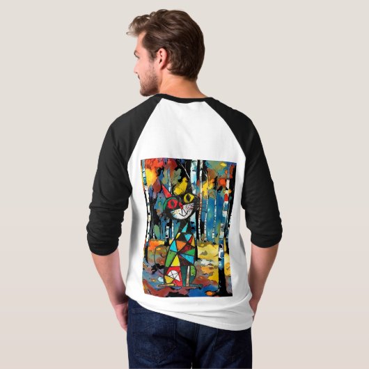 Een Abstracte dag T-shirt (Achterkant volledig)