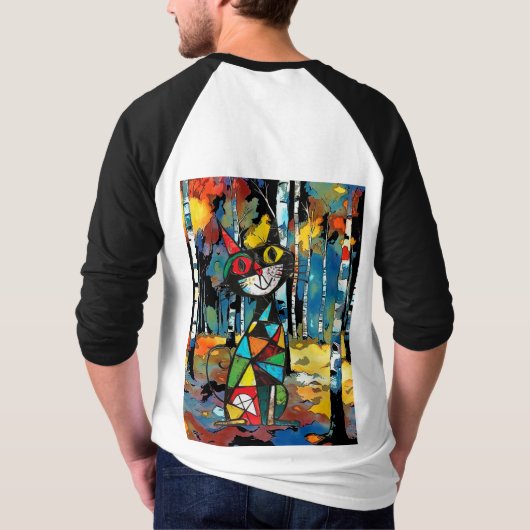 Een Abstracte dag T-shirt (Achterkant)