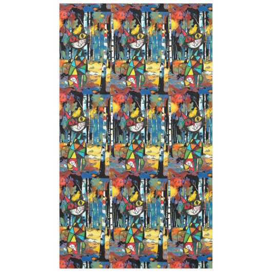 Een Abstracte dag Tafelkleed (Voorkant)