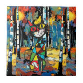 Een Abstracte dag Tegeltje (Voorkant)