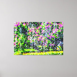 Een Abstracte Floral-kunst van lippenhuizen en wat Canvas Afdruk