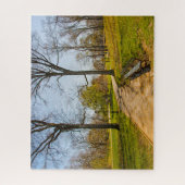 Een Abstracte foto van Central Park New York. Legpuzzel (Verticaal)