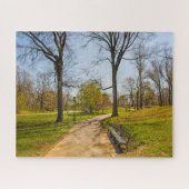 Een Abstracte foto van Central Park New York. Legpuzzel (Horizontaal)