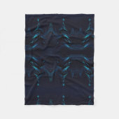 Een Abstracte kijk op de kerstboom Fleece Deken (Voorkant)