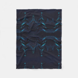 Een Abstracte kijk op de kerstboom Fleece Deken