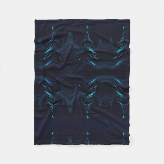 Een Abstracte kijk op de kerstboom Fleece Deken (Voorkant)