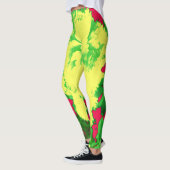 Een abstracte kleurrijke "Ratti_Creative_Arts" Leg Leggings (Links)