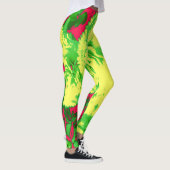 Een abstracte kleurrijke "Ratti_Creative_Arts" Leg Leggings (Rechts)