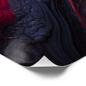 Een Abstracte lagen van aderen - reliëfkunst Perfect Poster (Hoek)