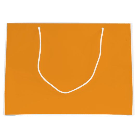 Een abstracte mix van levendig oranje, rood en gee groot cadeauzakje (Voorkant)