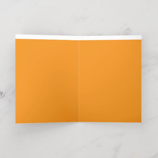 Een abstracte mix van levendig sinaasappel, rood e folie wenskaart (Binnenlaag)