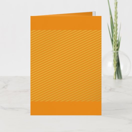 Een abstracte mix van levendig sinaasappel, rood e folie wenskaart (Voorkant)