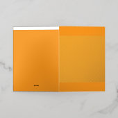 Een abstracte mix van levendig sinaasappel, rood e folie wenskaart (Buiten Laag)