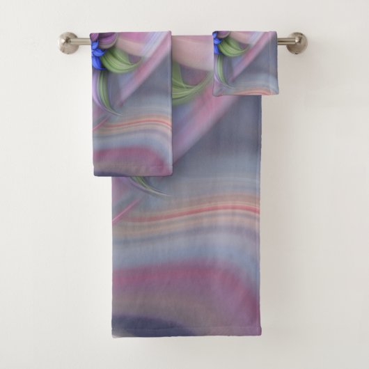 Een abstracte mystical.flower bad handdoek (Insitu)