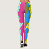 Een  abstracte "Ratti_Creative_Arts" Leggings (Achterkant)