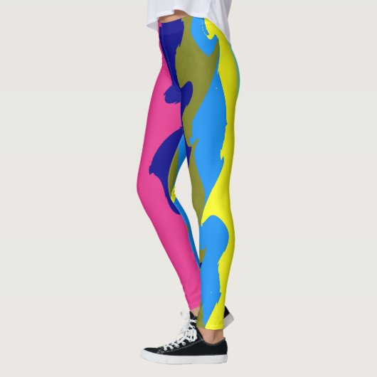 Een  abstracte "Ratti_Creative_Arts" Leggings (Links)