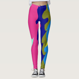 Een  abstracte "Ratti_Creative_Arts" Leggings
