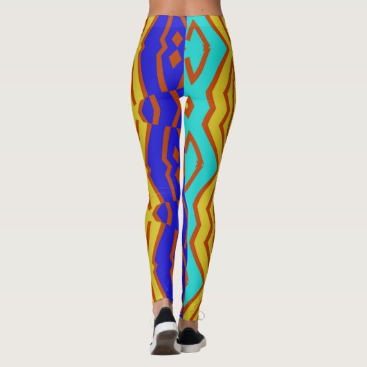 Een abstracte "Ratti_Creative_Arts" Leggings (Achterkant)