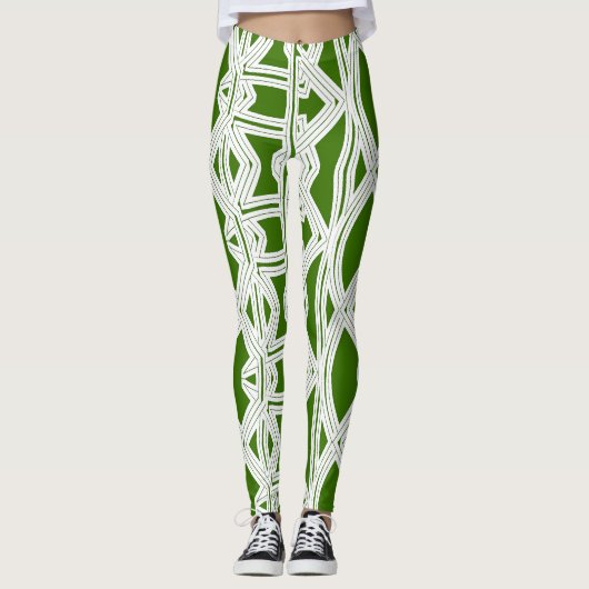 Een abstracte "Ratti_Creative_Arts" Leggings (Voorkant)