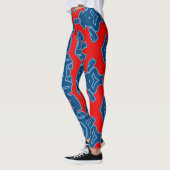 Een  abstracte "Ratti_Creative_Arts" Leggings (Links)