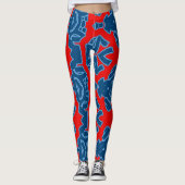 Een abstracte "Ratti_Creative_Arts" Leggings (Voorkant)