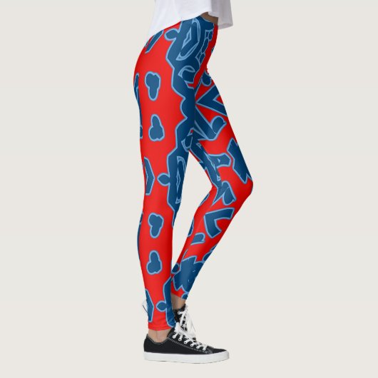 Een  abstracte "Ratti_Creative_Arts" Leggings (Rechts)