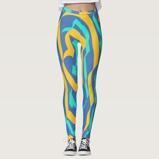 Een abstracte "Ratti_Creative_Arts" Leggings (Voorkant)