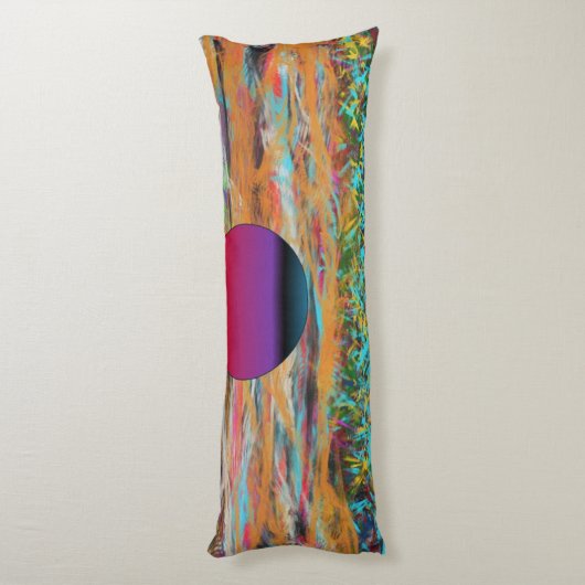 Een Abstracte realiteit lichaamskussen (Achterkant (Verticaal))