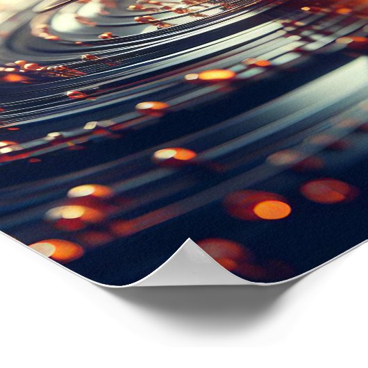 Een abstracte technische achtergrondafbeelding poster (Hoek)