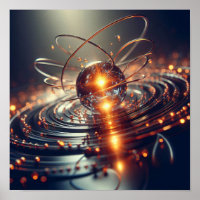 Een abstracte technische achtergrondafbeelding