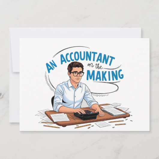 Een accountant in de maak kaart (Voorkant)