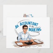 Een accountant in de maak kaart (Voorkant / Achterkant)