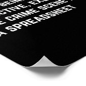 een accountant zijn is als een detective poster (Hoek)