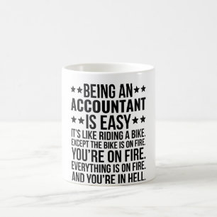 Een accountant zijn is eenvoudig koffiemok