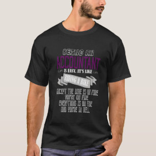 Een accountant zijn is eenvoudige offertes t-shirt