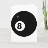 Een acht bal kaart (Voorkant)