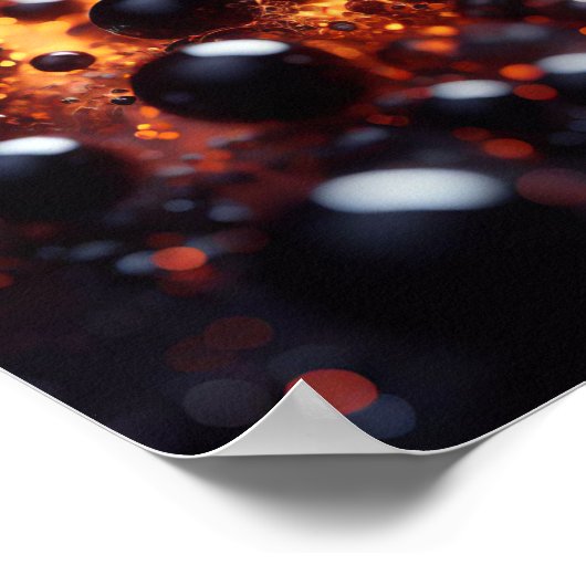 Een achtergrond afbeelding van gloeiende zwarte en poster (Hoek)