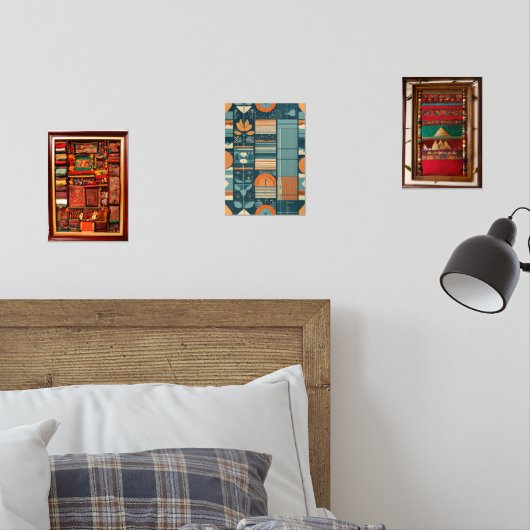 Een achtergrond weven muurkunst sets (Slaapkamer)