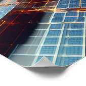 Een achtergrondafbeelding van elektronische circui poster (Hoek)