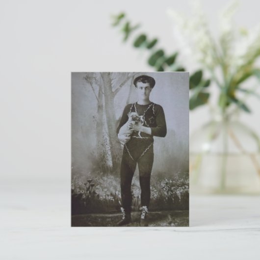 Een Acrobat en zijn hond Briefkaart (Staand voorkant)