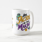 Een acteur in de maak koffiemok (Voorkant rechts)