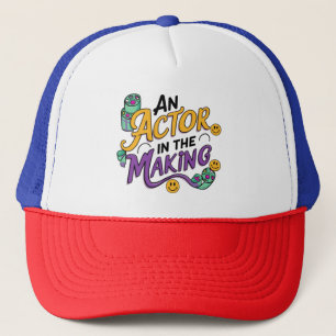 Een acteur in de maak trucker pet