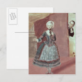 Een actrice in de Rol van Rosine Briefkaart (Voorkant / Achterkant)