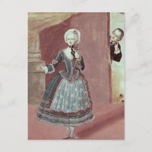 Een actrice in de Rol van Rosine Briefkaart (Voorkant)