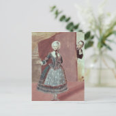 Een actrice in de Rol van Rosine Briefkaart (Staand voorkant)